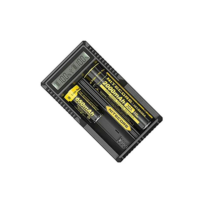 UM20 USB charger with LCD display for Li-Ion battery / two-bay charger
