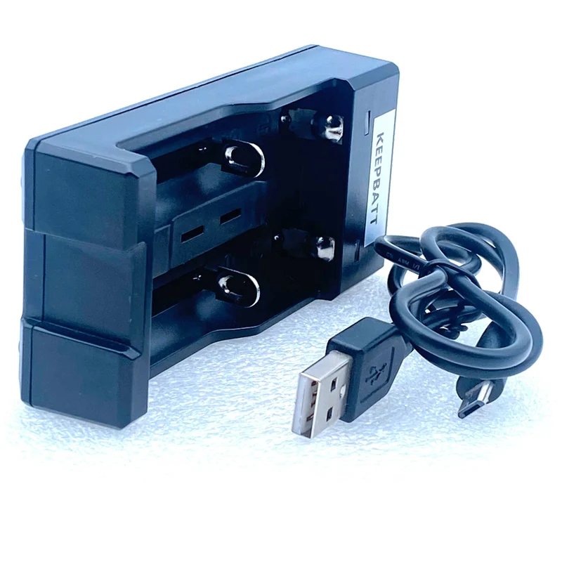 KEEPBATT 2 Slot Battery Charger for Li-ion NiMH NiCD Rechargeable Batteries