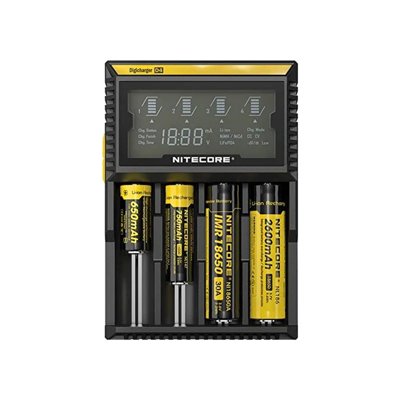 digital D4 charger, black, one size