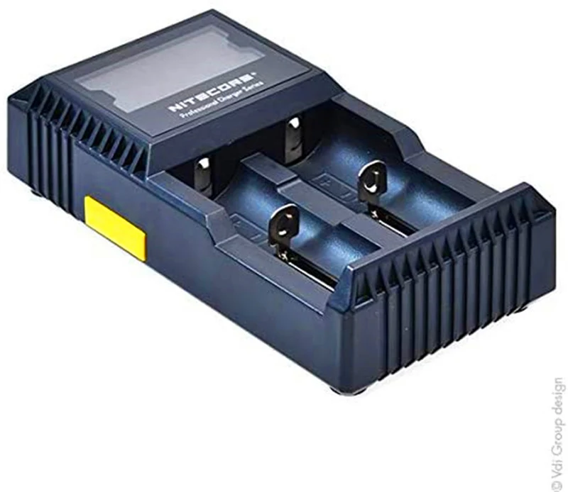 D2EU universal charger for Li-Ion, Ni-MH, Ni-CD and LiFePO4 batteries, LCD display