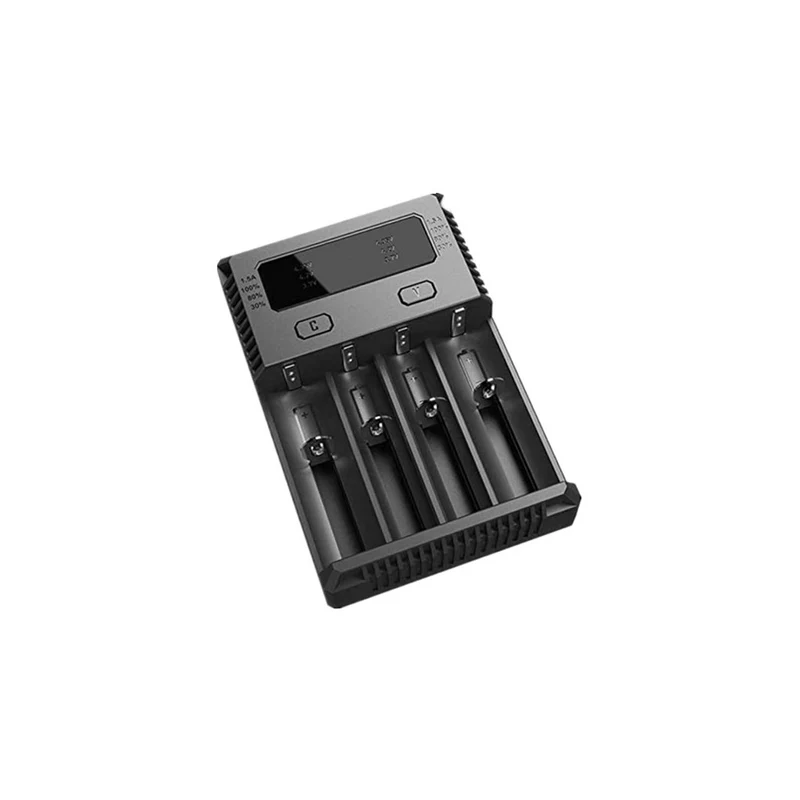 Nitecore NUi4 4 slot charger for Li Ion, NiMH and NiCD batteries, max.1.5A charging current, I4, black