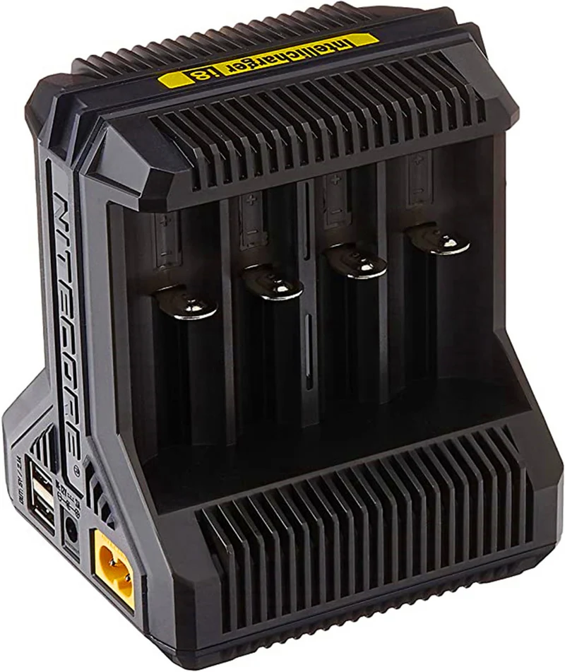 Nitecore i8 8 socket charger for lithium ion, nickel-metal hydride and nickel cadmium batteries, black, p