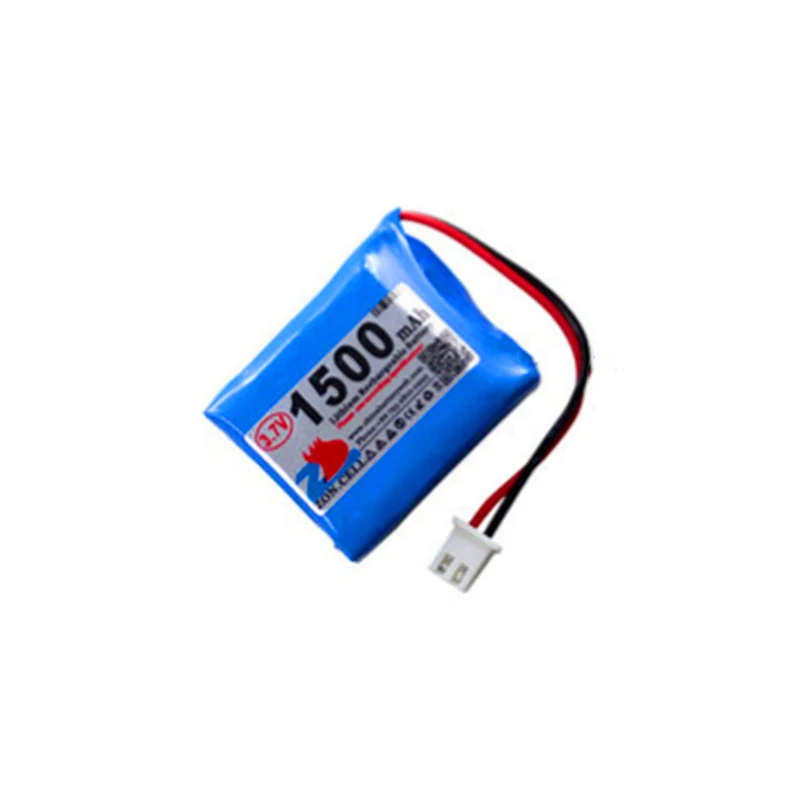 2pcs 3.7V 1500 mAh XH2.54 inverted plug blue seal kit parallel 603040 polymer lithium battery