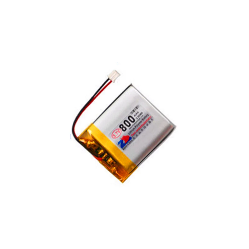 2pcs 3.7 V 800 mAh PH2.0 positive connector 603040 loudspeaker voice recorder polymer lithium battery