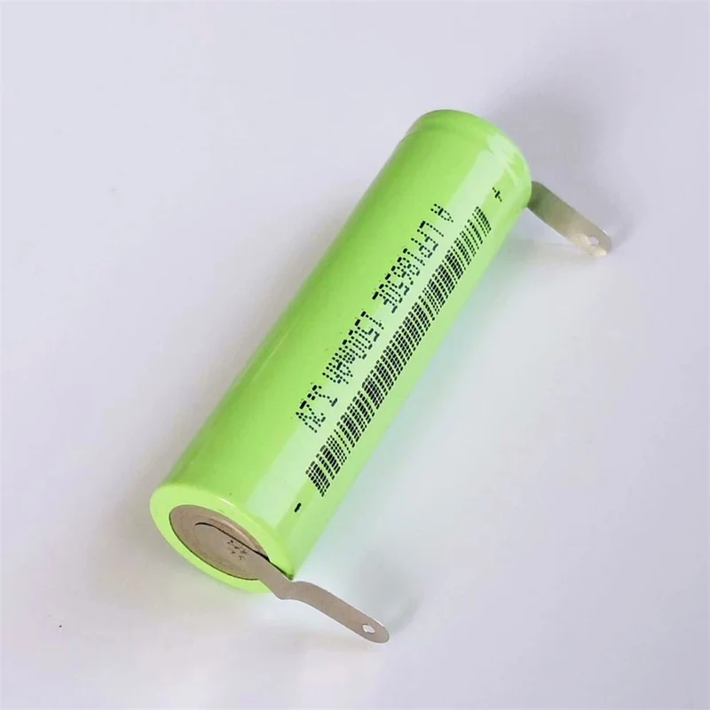 10x 1500mAh 3.2V 18650 rechargeable lithium iron phosphate battery with solder tabs for 12V 24V electric bike solar light