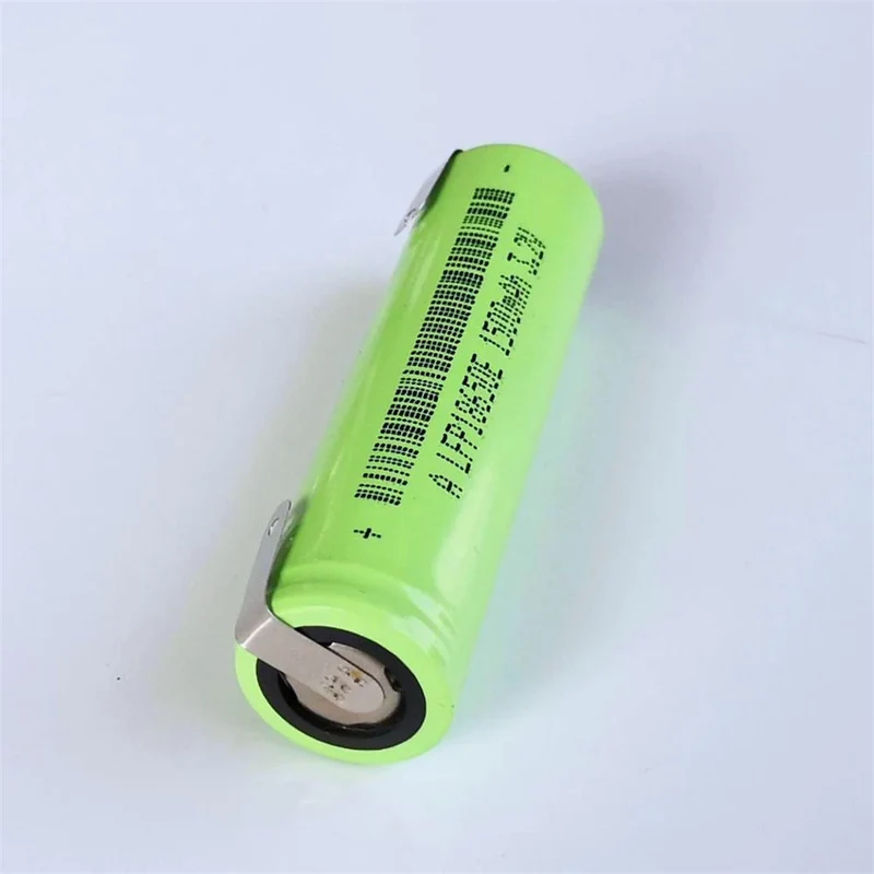 10x 1500mAh 3.2V 18650 rechargeable lithium iron phosphate battery with solder tabs for 12V 24V electric bike solar light