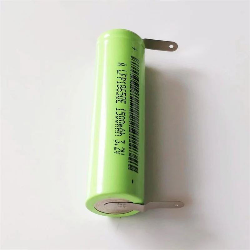 10x 1500mAh 3.2V 18650 rechargeable lithium iron phosphate battery with solder tabs for 12V 24V electric bike solar light