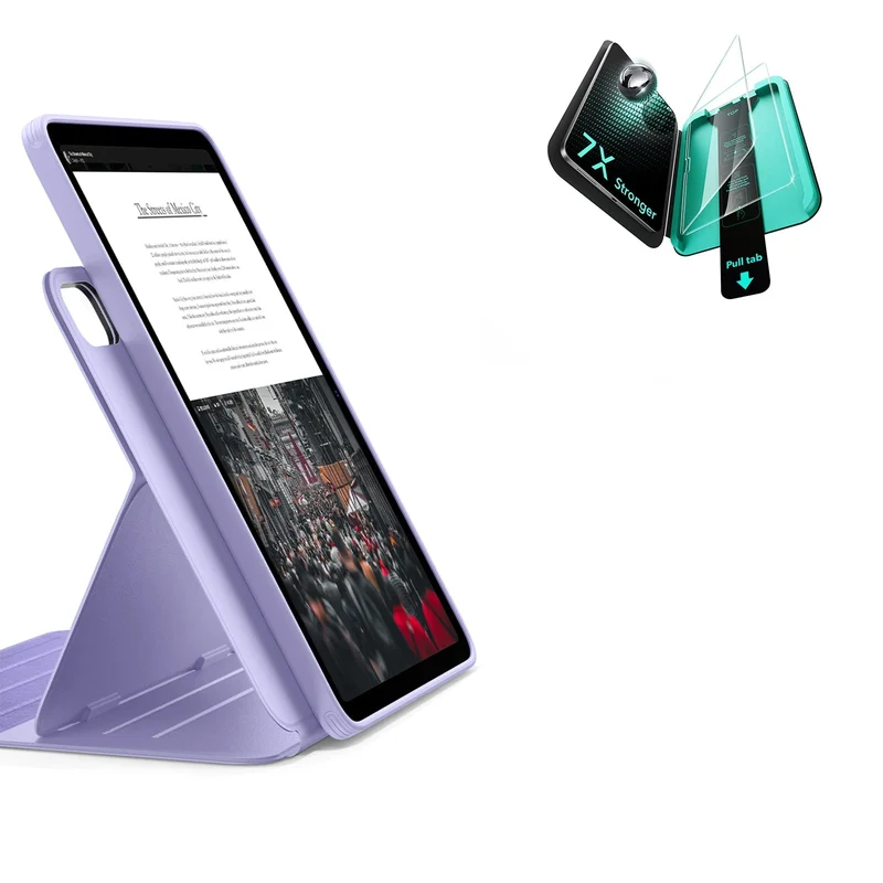 iPad Air 13" (M4) 2026 Bundle Shift Magnetic Case & Armorite® Protection - Light Purple
