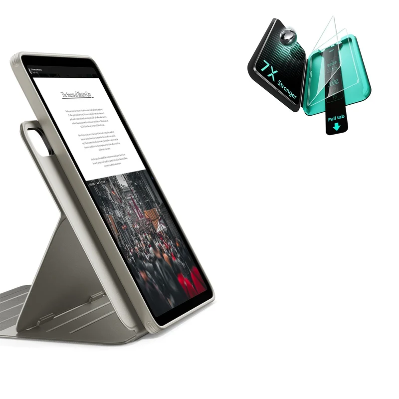 iPad Air 13" (M4) 2026 Bundle Shift Magnetic Case & Armorite® Protection -Titanium