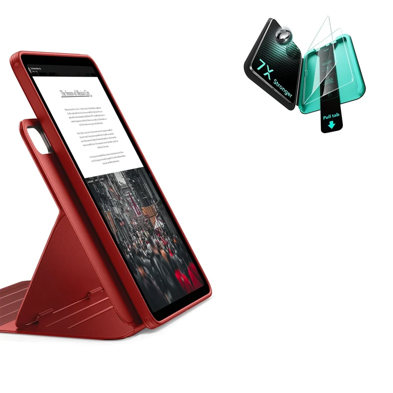 iPad Air 11" (M4) 2026 Bundle Shift Magnetic Case & Armorite® Protection - Red