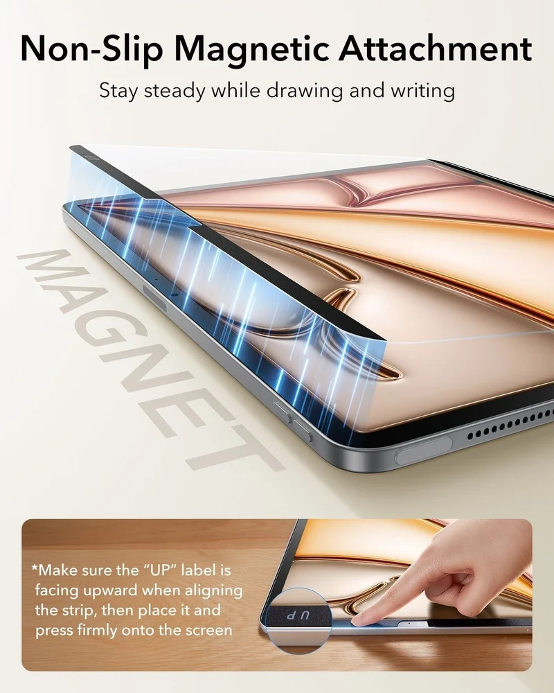 iPad Air 13" (M4) 2026 Bundle Shift Magnetic Case, Papel-Feel Magnetic & Armorite® Protection - Titanium