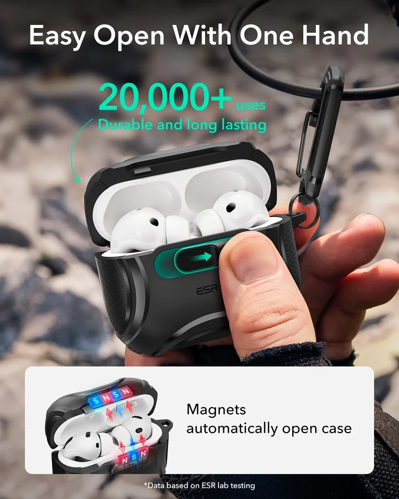 AirPods Pro 3 Dual Style Security Lock Bundle - Black & White