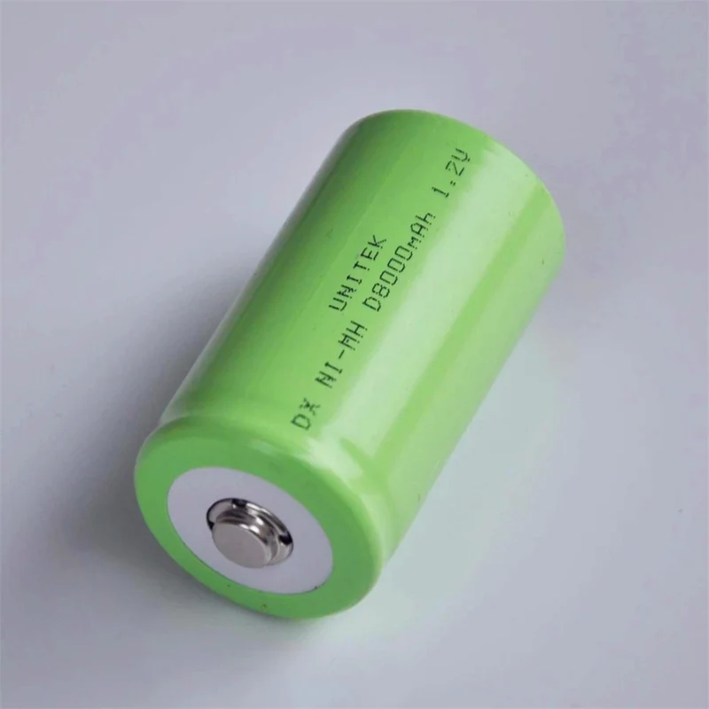 5 pcs 1.2 V Ni-Mh 8000mAh Battery LR20 R20 D size NIMH for gas stove oven burner LED flashlight clock