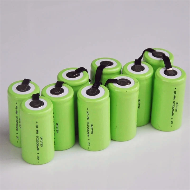 5pcs 2200mAh 1.2V SC Ni-Mh battery Sub C battery for Electric Drill driver Makita Bosch Dewalt Hitachi Tools