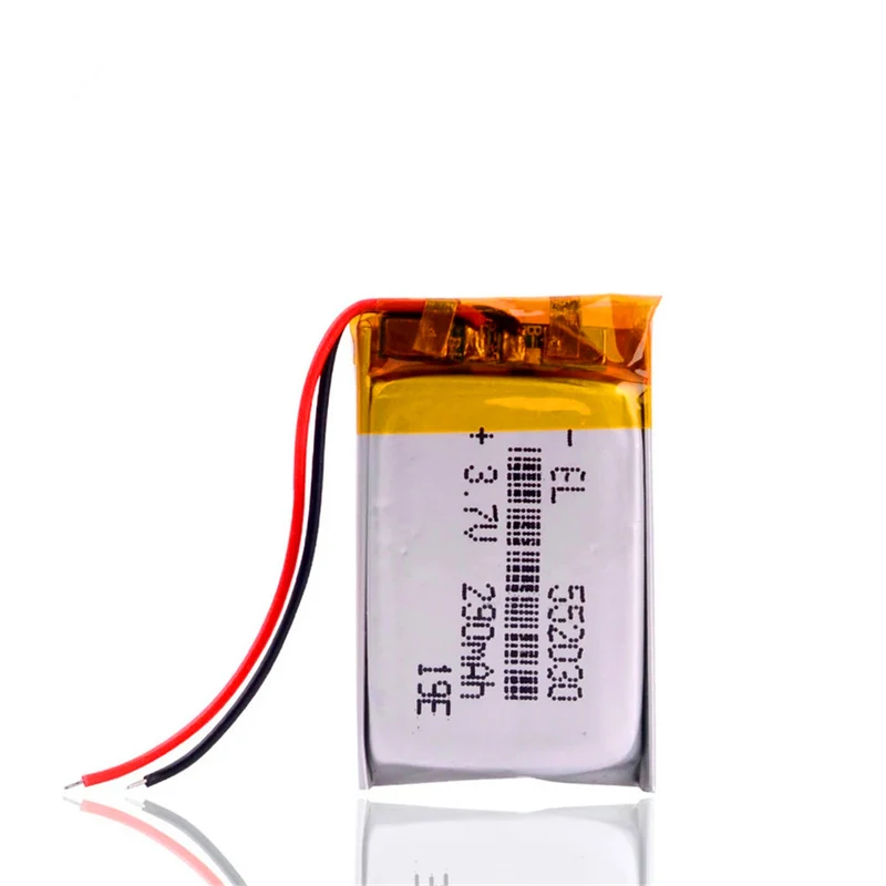 552030 3.7V 290MAH lithium polymer battery for MP3 MP4 Smart Watch Toys DVR Sports cvr a7310 cvr a7510