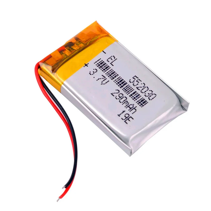 552030 3.7V 290MAH lithium polymer battery for MP3 MP4 Smart Watch Toys DVR Sports cvr a7310 cvr a7510
