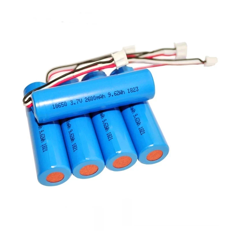 2 pieces 3.7v 2600mah 18650 Lithium Ion Battery With PCM NTC