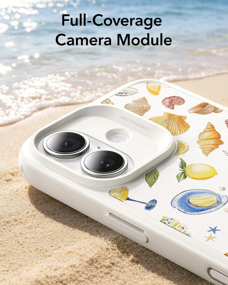 iPhone 17 Classic Hybrid Magnetic Case (Camera Control) - Coastal Summer