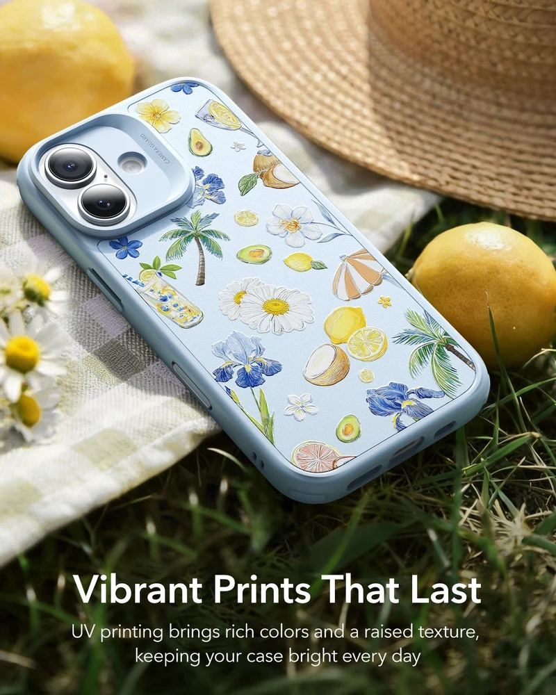 iPhone 17 Classic Hybrid Magnetic Case (Camera Control) - Tropical Paradise