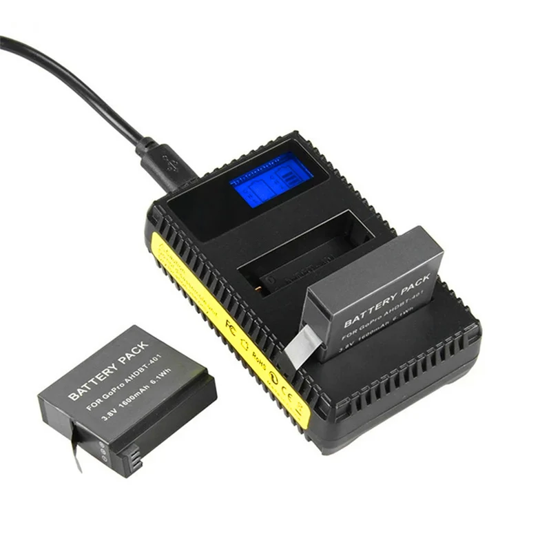 3.7v 1600mAh AHDBT- 401 lithium-ion battery for GoPro Hero 4 Bateria Go Pro Hero 4