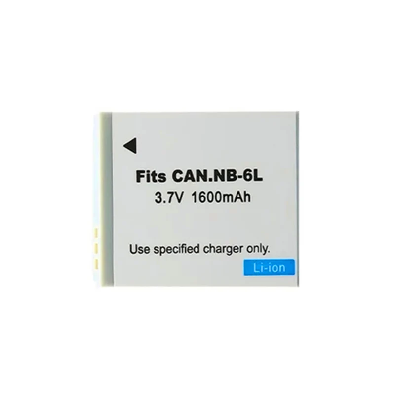 2 pieces 3.7v 1600mah NB- 6 L lithium-ion battery for Canon Power Shot ixus 310 sx240 sx275