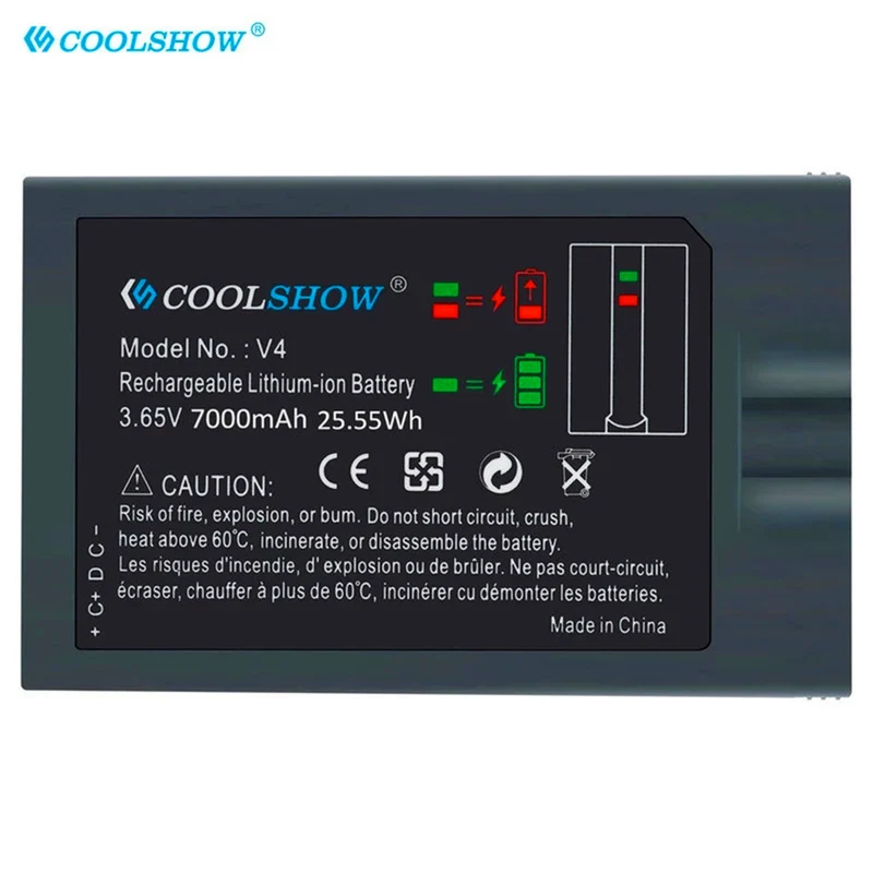 3.65 V 7000 mAh lithium battery for ring video doorbell 2, for ring headlight cams and ring fixed cams fixed