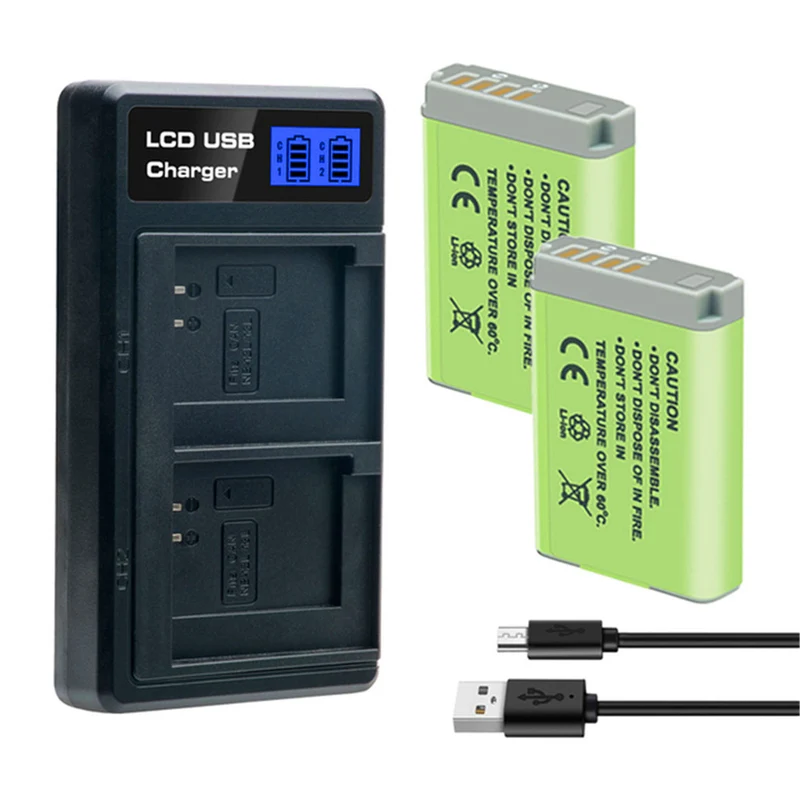 2 pieces 3.6v 1250mah NB-13L lithium-ion Battery for Canon PowerShot g7sx730 hs