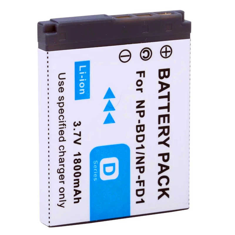 2 pieces 3.6v 1800mah NP-BD1 lithium-ion battery for sony cyber shot dsc g3 t2 t70 dsc t75 dsc-t77 dsc t500 camera