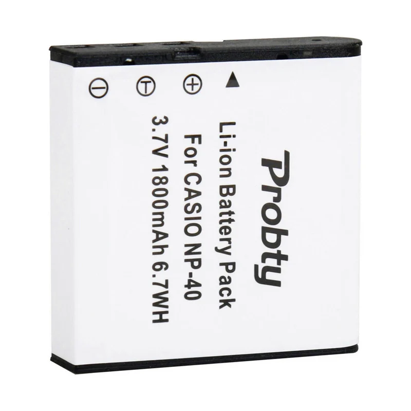 2 pieces 3.7v 1800mAh np40 lithium-ion battery for Casio ex z30 / p700 pm200