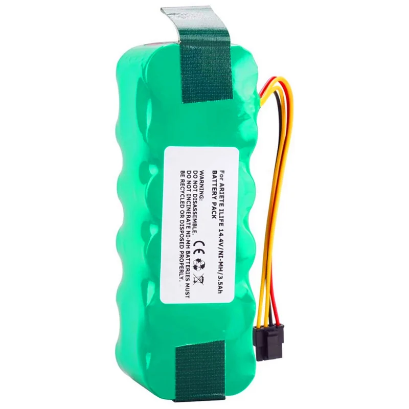 14.4v 3500mah Lithium Battery for KT504 Haier T322 T325, Panda X500 X580, Cobos Mirror CR120, Dibea X500 robot vacuum