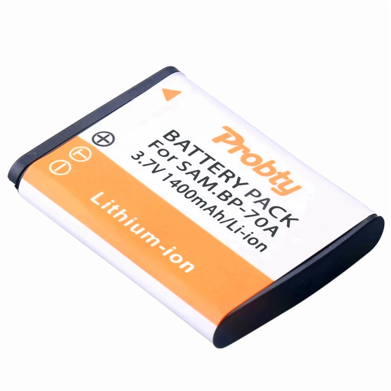 3.7v1400mah BP-70A BP70A lithium-ion battery for Samsung ST90 ST100 ST150F ST700 ST6500 SL50