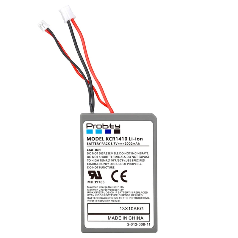 2 pieces 3.7v 1000mah KCR1410 lithium-ion battery for Sony PS4 PS4 Pro Bluetooth Wireless Dual Shock Controller CUH-ZCT1H