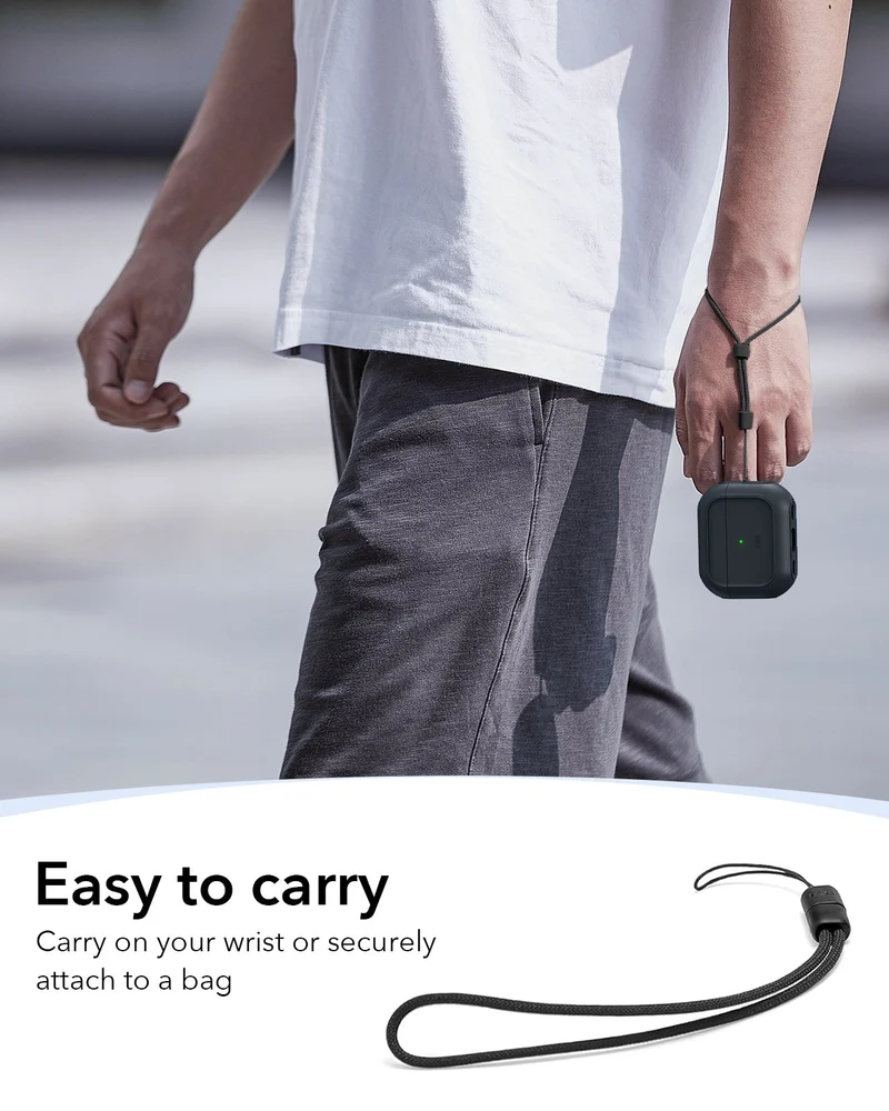 25W CryoBoost 3-in-1 Magnetic Charger (Qi2) and AirPods Pro 3 Orbit Hybrid Case Bundle - US Plug–White
