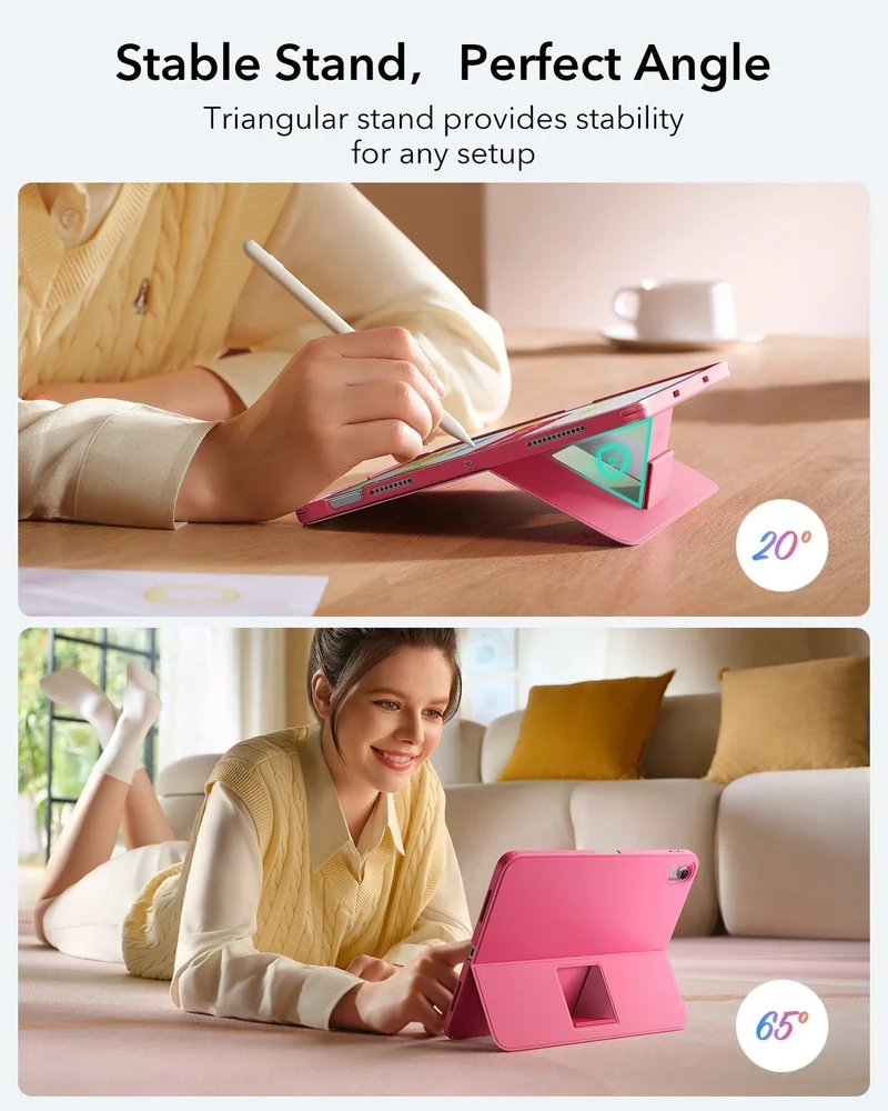 iPad 10th Gen Flex Keyboard Case (Detachable) With Digital Pencil Bundle - US Layout-Pink