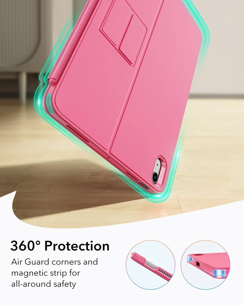iPad 10th Gen Flex Keyboard Case (Detachable) With Digital Pencil Bundle - US Layout-Pink