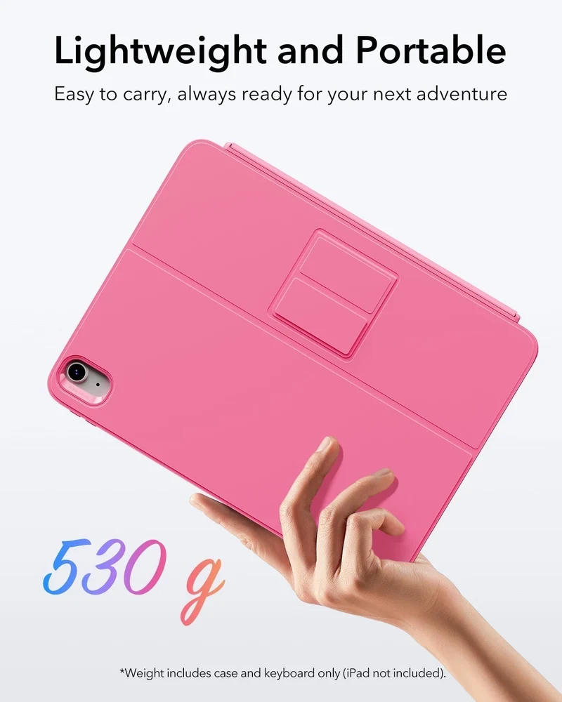 iPad 10th Gen Flex Keyboard Case (Detachable) With Digital Pencil Bundle - US Layout-Pink