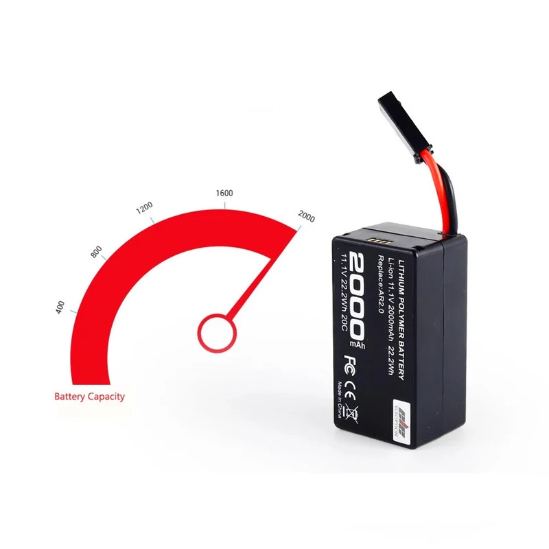 3PCS 11.1V 2000mAh Li-Polymer Battery For Parrot AR.Drone 2.0 Quadcopter