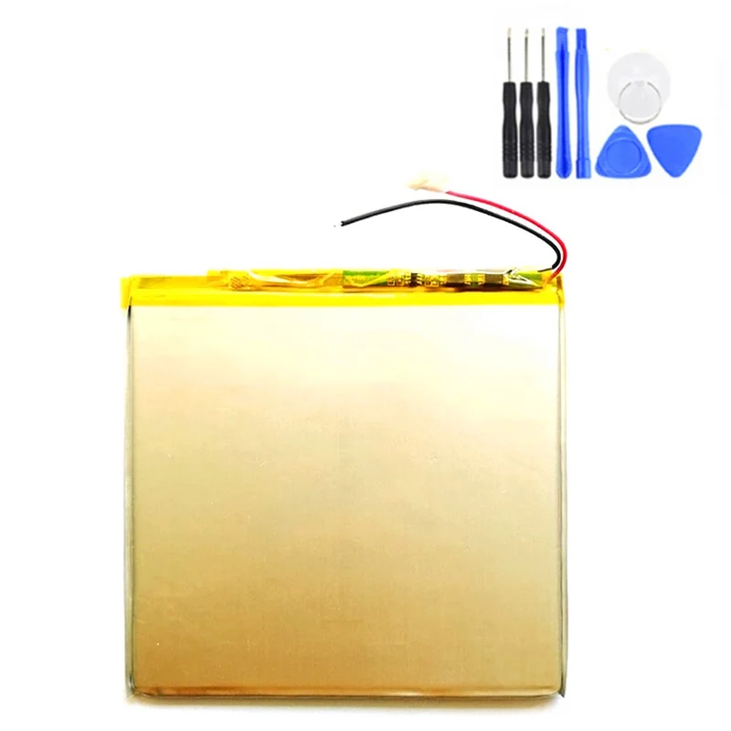 3.7V 5000mAh 30105110 33105110 Battery For Tablet PC E-Book Reader Accumulator 2 Wires + Tools