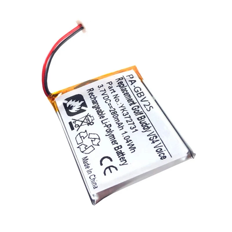 3.7v 280mAh PL482730 YK372731Battery For GOLF BUDDY DSC-GB750 DSC-GB900 Voice 2 GPS Rangefinder Plus VS4