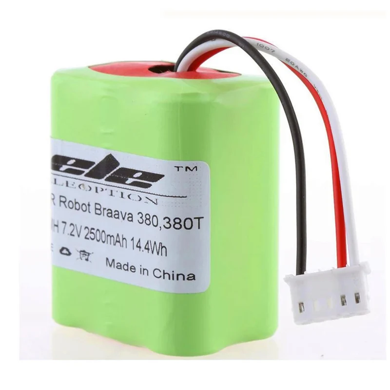 7.2V 2.5mAh NI-MH Battery For iRobot Roomba Braava 380 & 380T