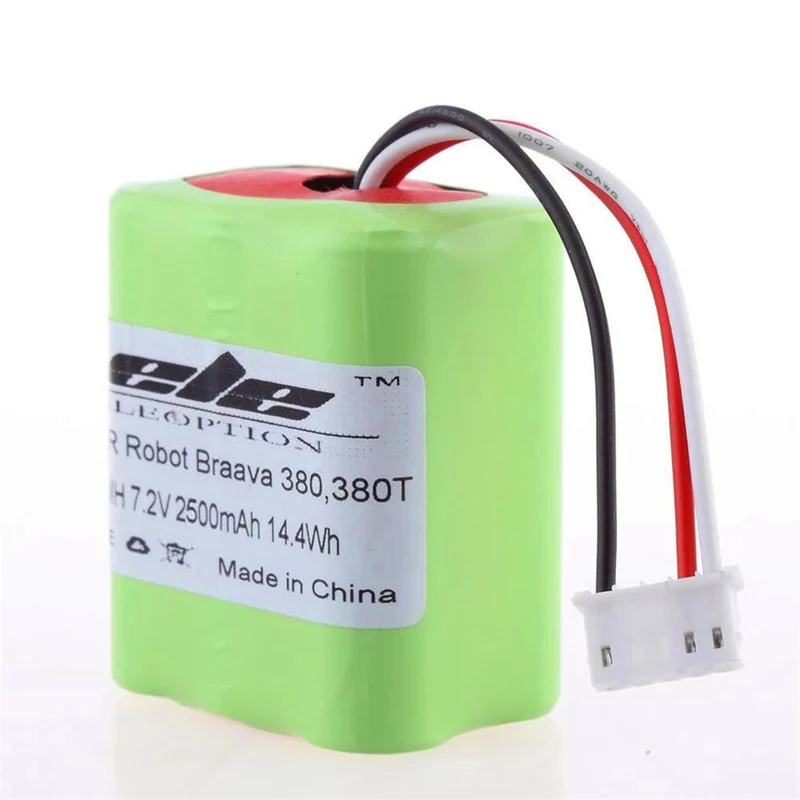 10PCS 7.2V 2.5Ah 2500mAh Ni-MH Battery for iRobot Roomba Braava 380 380T