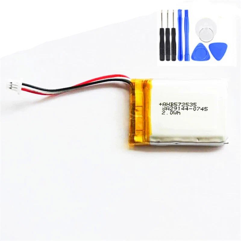 3.7V 500mAh Battery For Logitech MX Anywhere 2 Anywhere2 Anywhere2S AHB572535 Accumulator 3-wire Plug+tools