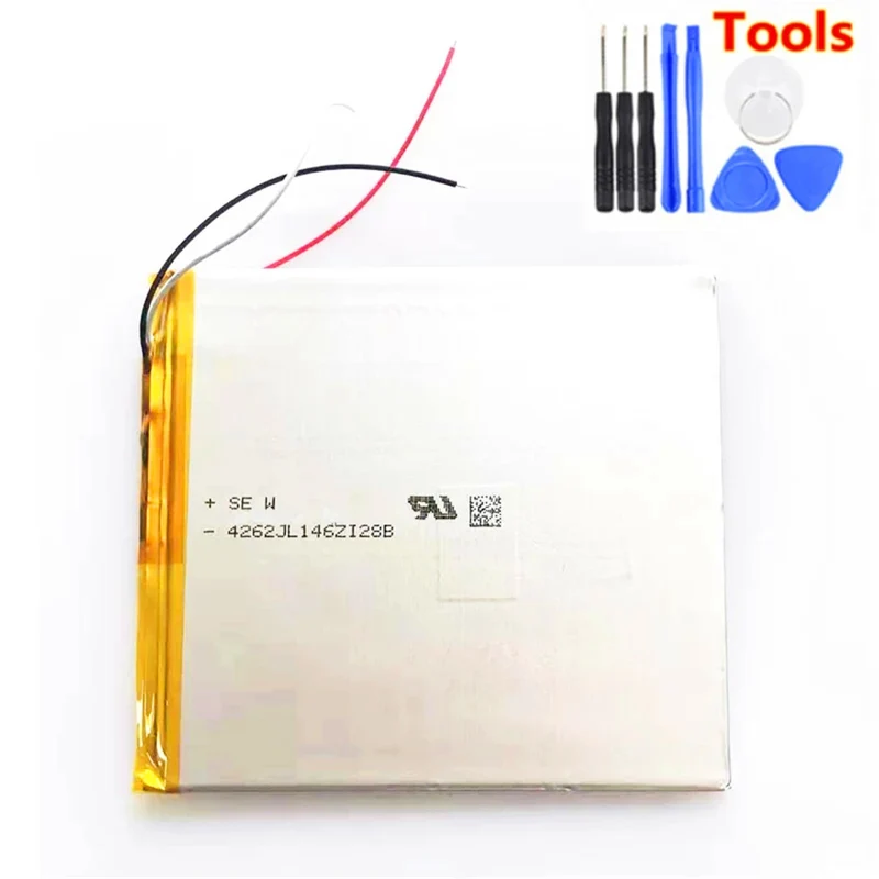 3.7V 3000mAh Battery For Onyx Boox Nova 7.8 Inch Electronic Reader Replacement Accumulator 3-wire+tools