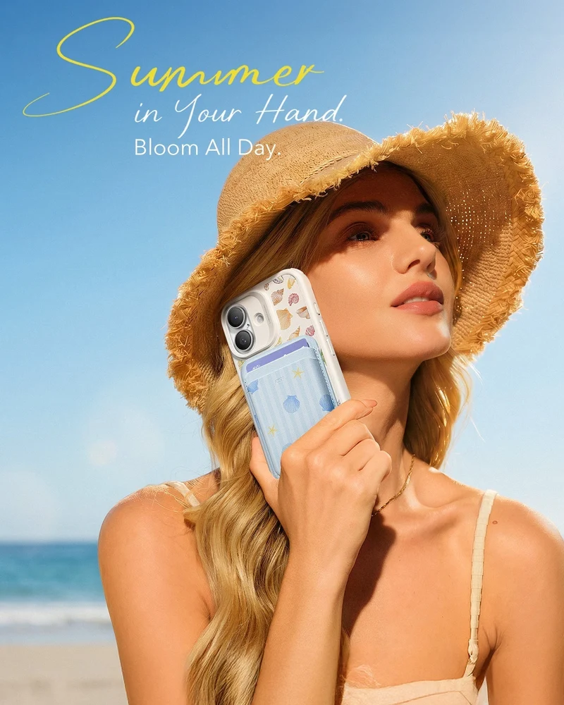 Classic Magnetic Wallet - Coastal Summer