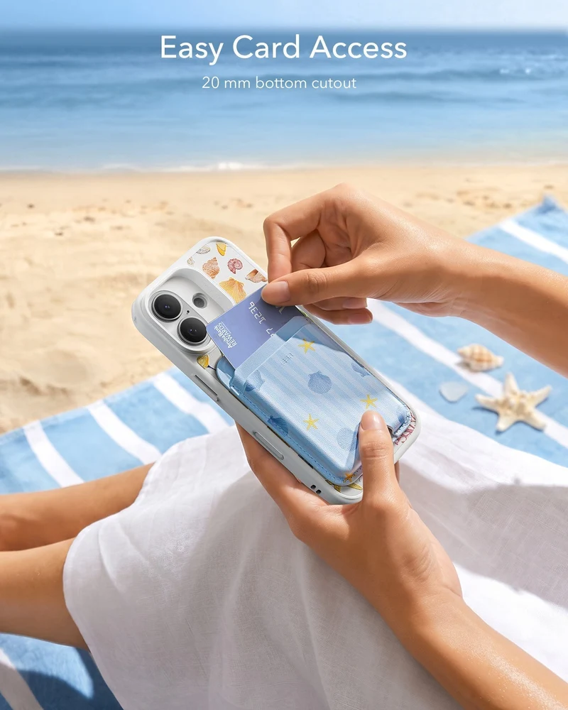 Classic Magnetic Wallet - Coastal Summer