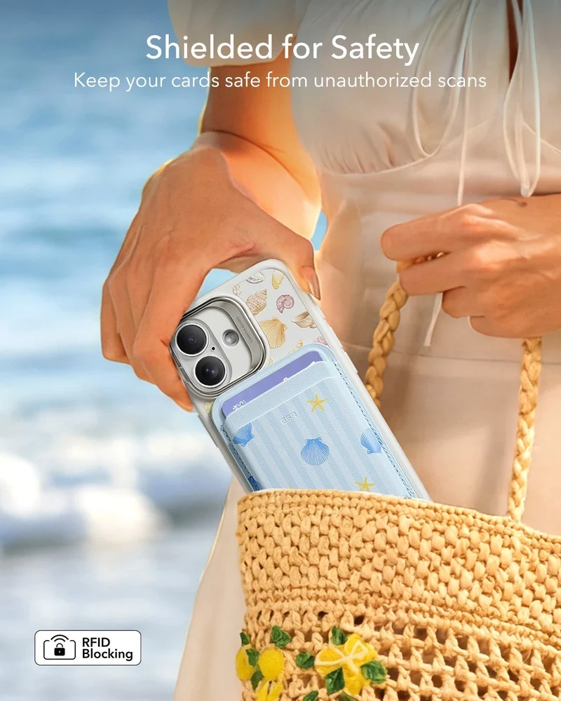 Classic Magnetic Wallet - Coastal Summer