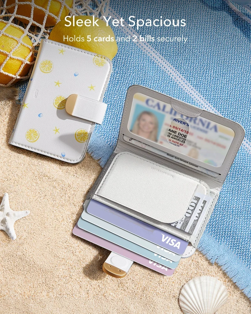 Aura Clutch Magnetic Wallet - Coastal Summer