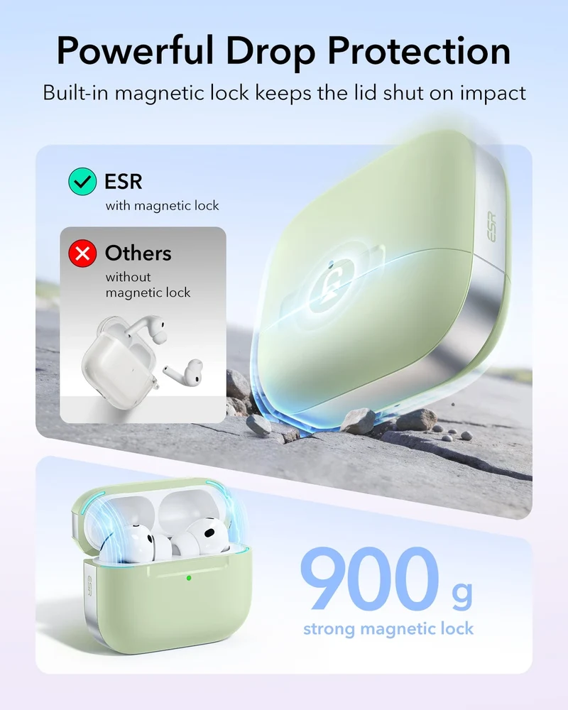 AirPods Pro 3 Pulse Lite Magnetic Case - Light Green