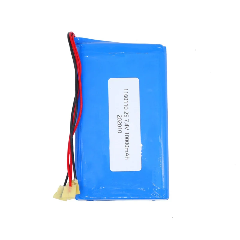 7.4v 10000mah Li-ion Polymer Battery 1160110-2p Rechargeable Battery