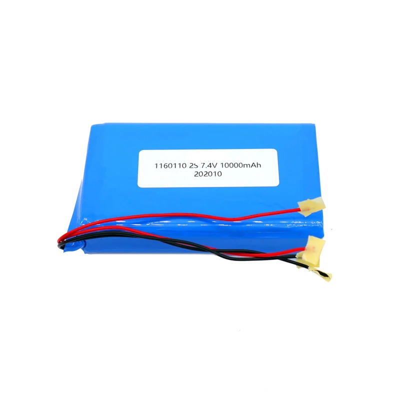 7.4v 10000mah Li-ion Polymer Battery 1160110-2p Rechargeable Battery
